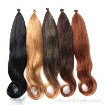 24inch yaki pony hair yaki braids ponytail synthetic hairpiece braids synthetic braiding hair